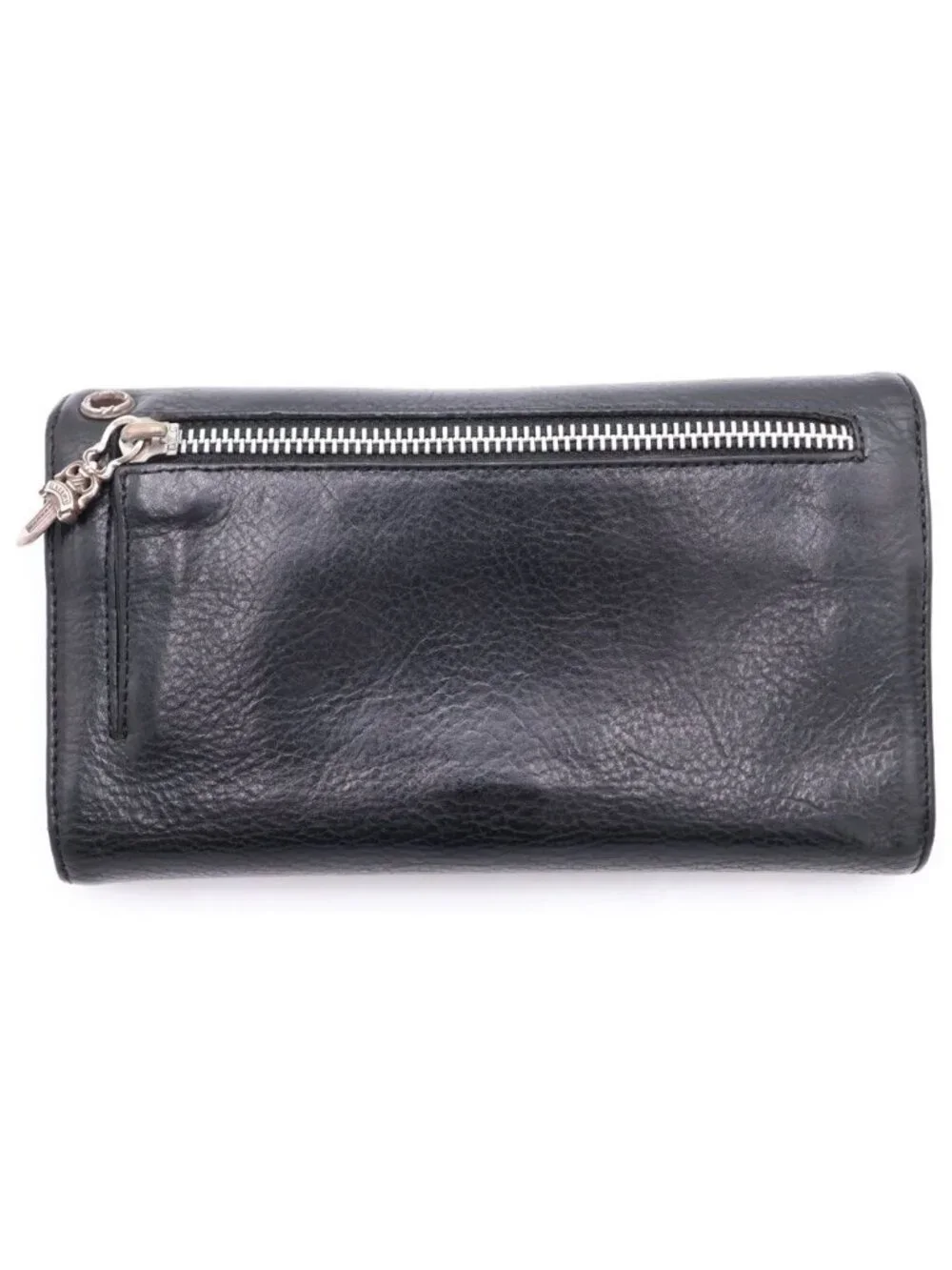 Chrome Hearts Wave Leather Wallet Black
